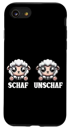 Schaf Unschaf Schaftierliebhaber Schafbesitzer Wortspiel Hülle für iPhone SE (2020) / 7 / 8 von Schaftierbesitzer Süße Schaf Lustige Schafkunst