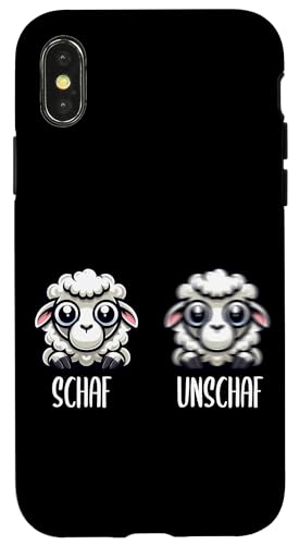 Schaf Unschaf Schaftierliebhaber Schafbesitzer Wortspiel Hülle für iPhone X/XS Schaf Unschaf Schaftierliebhaber Schafbesitzer Wortspiel Hülle für iPhone X/XS von Schaftierbesitzer Süße Schaf Lustige Schafkunst