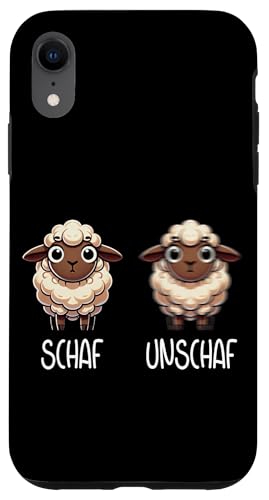 Schaf Unschaf Schaftierliebhaber Schafbesitzer Wortspiel Hülle für iPhone XR von Schaftierbesitzer Süße Schaf Lustige Schafkunst