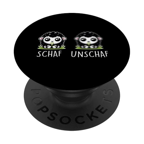 Schaf Unschaf Schaftierliebhaber Schafbesitzer Wortspiel PopSockets Klebender PopGrip Schaf Unschaf Schaftierliebhaber Schafbesitzer Wortspiel PopSockets Klebender PopGrip von Schaftierbesitzer Süße Schaf Lustige Schafkunst