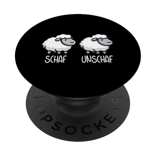 Schaf Unschaf Schaftierliebhaber Schafbesitzer Wortspiel PopSockets Klebender PopGrip Schaf Unschaf Schaftierliebhaber Schafbesitzer Wortspiel PopSockets Klebender PopGrip von Schaftierbesitzer Süße Schaf Lustige Schafkunst