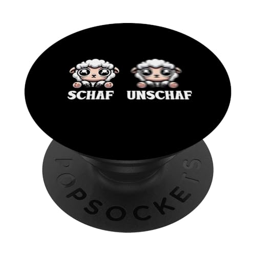 Schaf Unschaf Schaftierliebhaber Schafbesitzer Wortspiel PopSockets Klebender PopGrip Schaf Unschaf Schaftierliebhaber Schafbesitzer Wortspiel PopSockets Klebender PopGrip von Schaftierbesitzer Süße Schaf Lustige Schafkunst