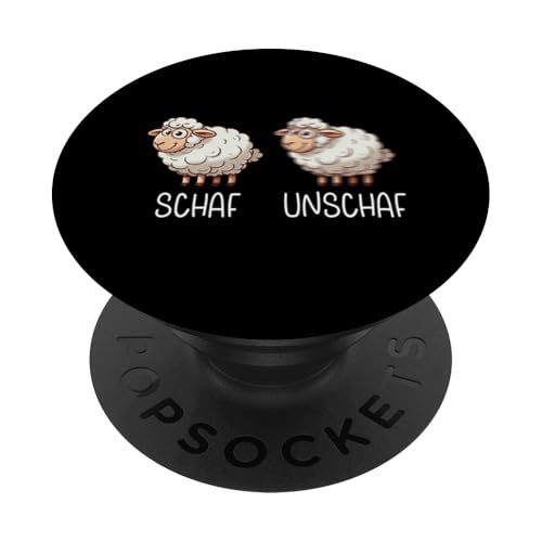 Schaf Unschaf Schaftierliebhaber Schafbesitzer Wortspiel PopSockets Klebender PopGrip Schaf Unschaf Schaftierliebhaber Schafbesitzer Wortspiel PopSockets Klebender PopGrip von Schaftierbesitzer Süße Schaf Lustige Schafkunst