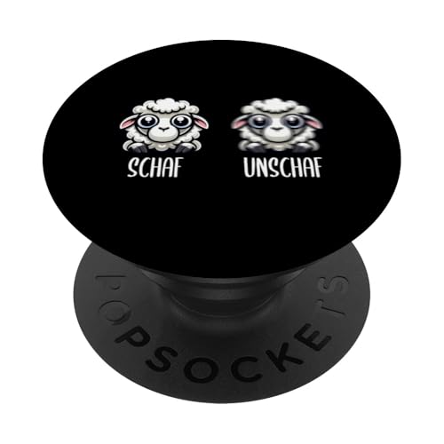 Schaf Unschaf Schaftierliebhaber Schafbesitzer Wortspiel PopSockets Klebender PopGrip Schaf Unschaf Schaftierliebhaber Schafbesitzer Wortspiel PopSockets Klebender PopGrip von Schaftierbesitzer Süße Schaf Lustige Schafkunst