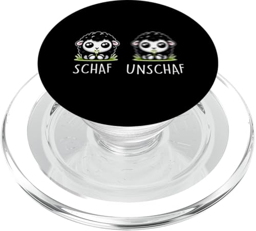 Schaf Unschaf Schaftierliebhaber Schafbesitzer Wortspiel PopSockets PopGrip für MagSafe Schaf Unschaf Schaftierliebhaber Schafbesitzer Wortspiel PopSockets PopGrip für MagSafe von Schaftierbesitzer Süße Schaf Lustige Schafkunst