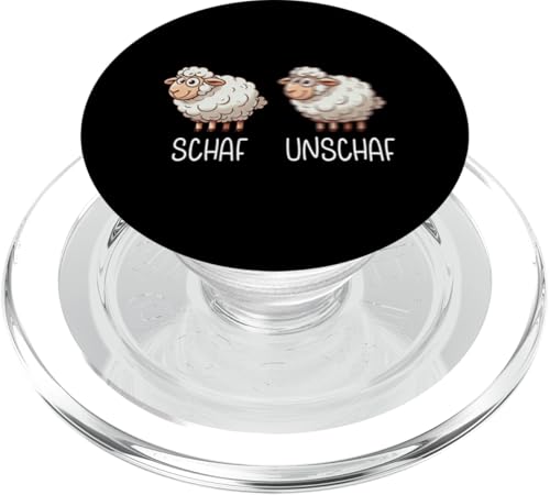 Schaf Unschaf Schaftierliebhaber Schafbesitzer Wortspiel PopSockets PopGrip für MagSafe Schaf Unschaf Schaftierliebhaber Schafbesitzer Wortspiel PopSockets PopGrip für MagSafe von Schaftierbesitzer Süße Schaf Lustige Schafkunst