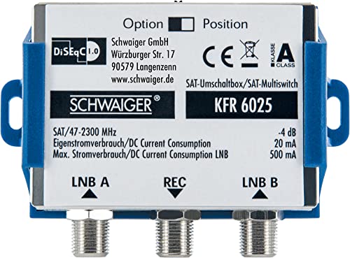 Schwaiger SAT-Multischalter 2 auf 1 von Schaiger