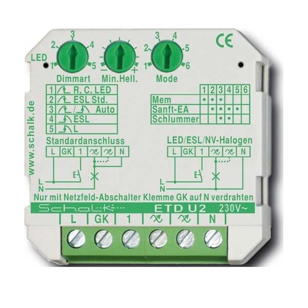 Schalk Universal-Tastdimmer UP ETD U2 ETDU29 von Schalk