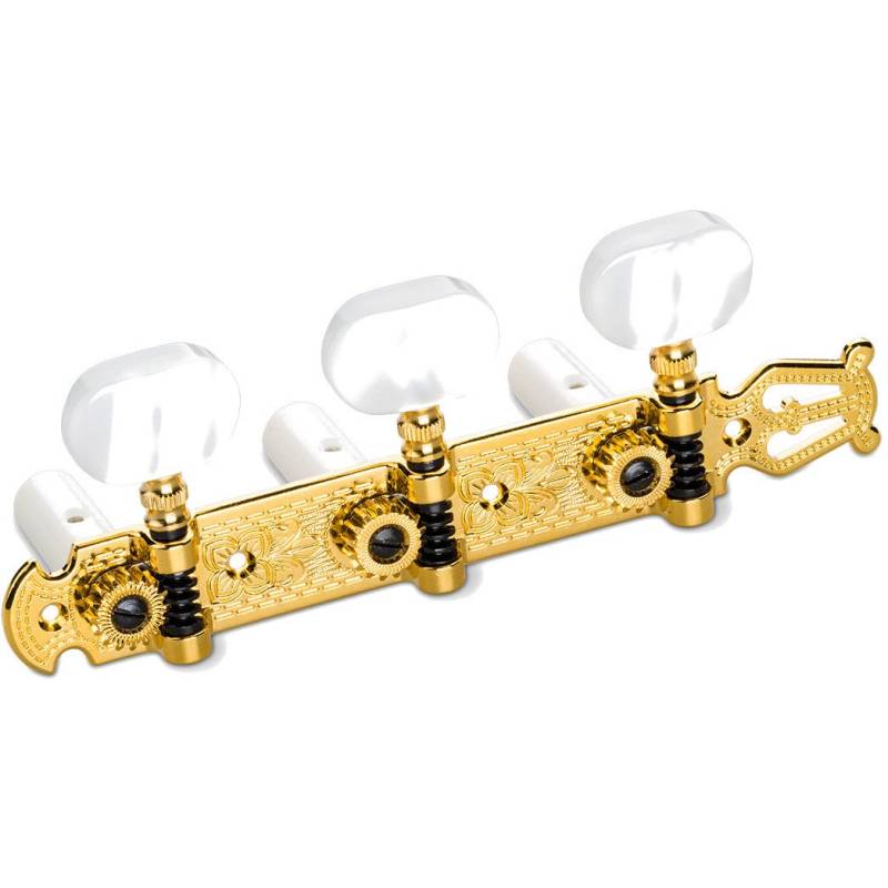 Schaller Classic Lyra Gold Acrylic Classical Guitar Machine Heads von Schaller