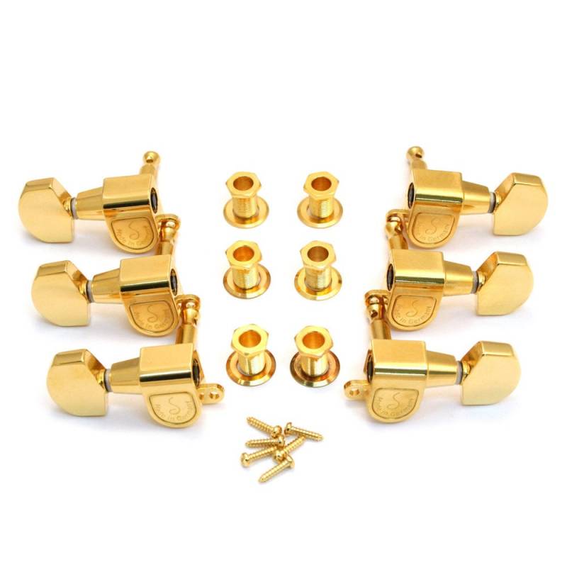 Schaller M6GO 180 3L/3R Stimmmechaniken, vergoldet von Schaller