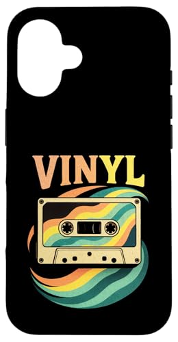 Vinyl - Vinyl Schallplatte Plattenspieler Hülle für iPhone 16 Vinyl - Vinyl Schallplatte Plattenspieler Hülle für iPhone 16 von Schallplatten Dj Musik Retro Oldschool 80er 90er