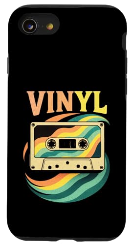 Vinyl - Vinyl Schallplatte Plattenspieler Hülle für iPhone SE (2020) / 7 / 8 von Schallplatten Dj Musik Retro Oldschool 80er 90er