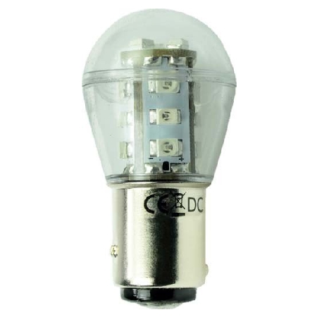 30212  - LED-Kugellampe 25x48mm BAY15d 10-30VDC gn 30212 von Scharnberger+Has.