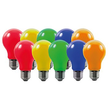32764 (VE10)  - LED-Lampen-Set E27 je 2 v. 5 Farben 32764 (Inhalt: 10) von Scharnberger+Has.