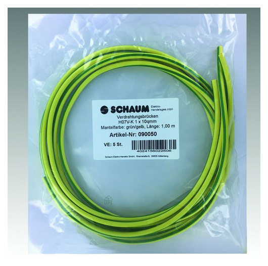 Schaum 090050 Verdrahtungsbrücke gnge 10qmm 1m von Schaum