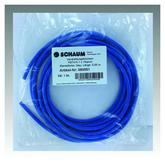 Schaum 090051 Verdrahtungsbrücke bl 10qmm 5m von Schaum