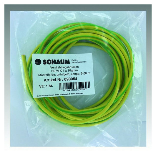 Schaum 090054 Verdrahtungsbrücke gnge 10qmm 5m von Schaum