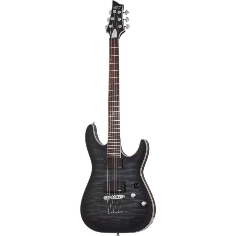 Schecter C-1 Platinum See Thru Black Satin Electric Guitar von Schecter