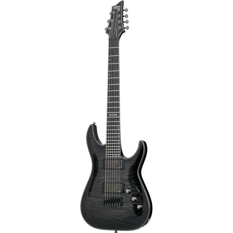 Schecter Hellraiser Hybrid C-7 Trans Black Burst 7-String Electric Guitar von Schecter
