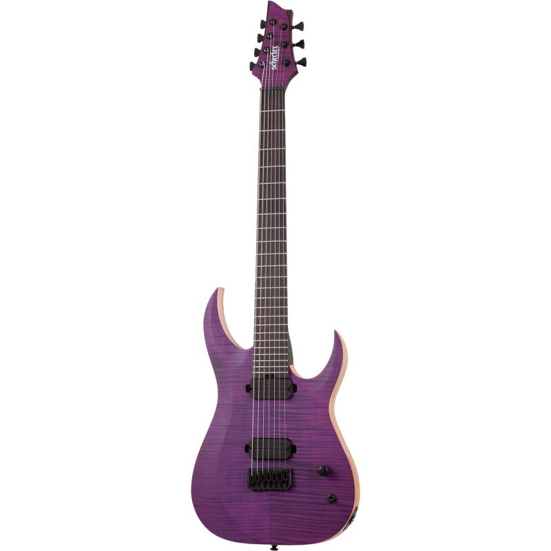Schecter John Browne TAO-7 Electric Guitar (Satin Trans Purple) von Schecter