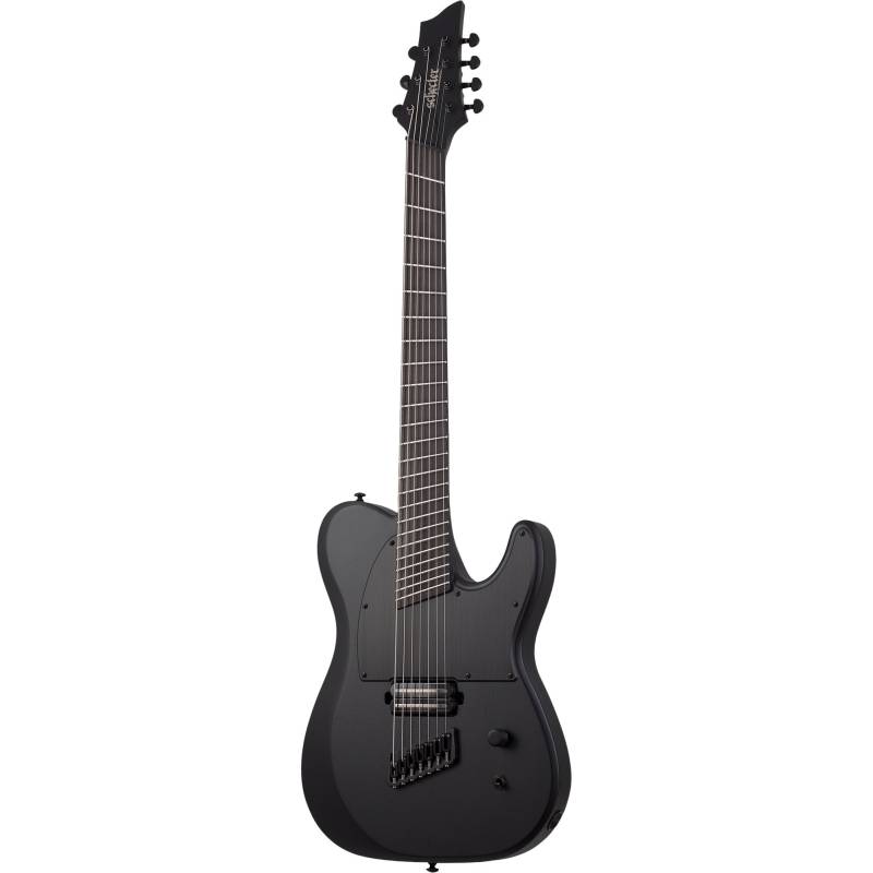 Schecter PT-7 MS Black Ops Satin Black Open Pore Electric Guitar von Schecter