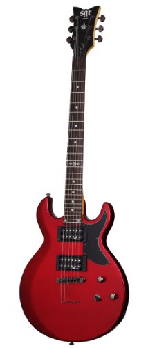 Schecter S-1 SGR 6 Gitarre mit Metallsaiten, Rot von Schecter
