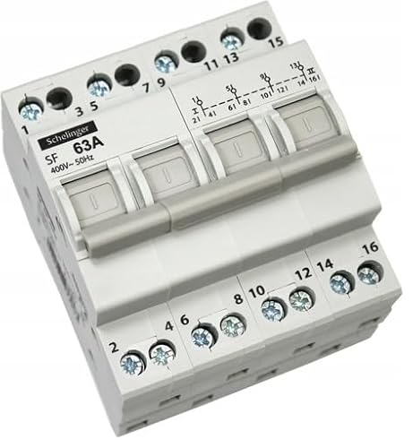 Schelinger Wahlschalter Umschalter 1-0-2 63A 4P Modular Switch Network-Generator von Schelinger