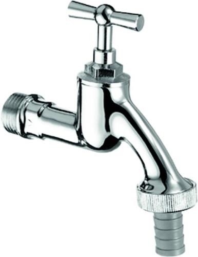 Schell Auslaufventil 1/2Zoll, mit Knebelgriff mattchrom Schell-Connect 034050399 von Schell-Connect