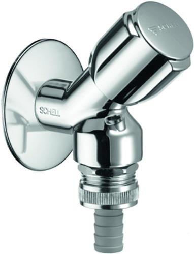 Schell Geräteschrägsitzventil COMFORT chrom, mit RFV und RB 1/2Zoll 033920699 von Schell-Connect