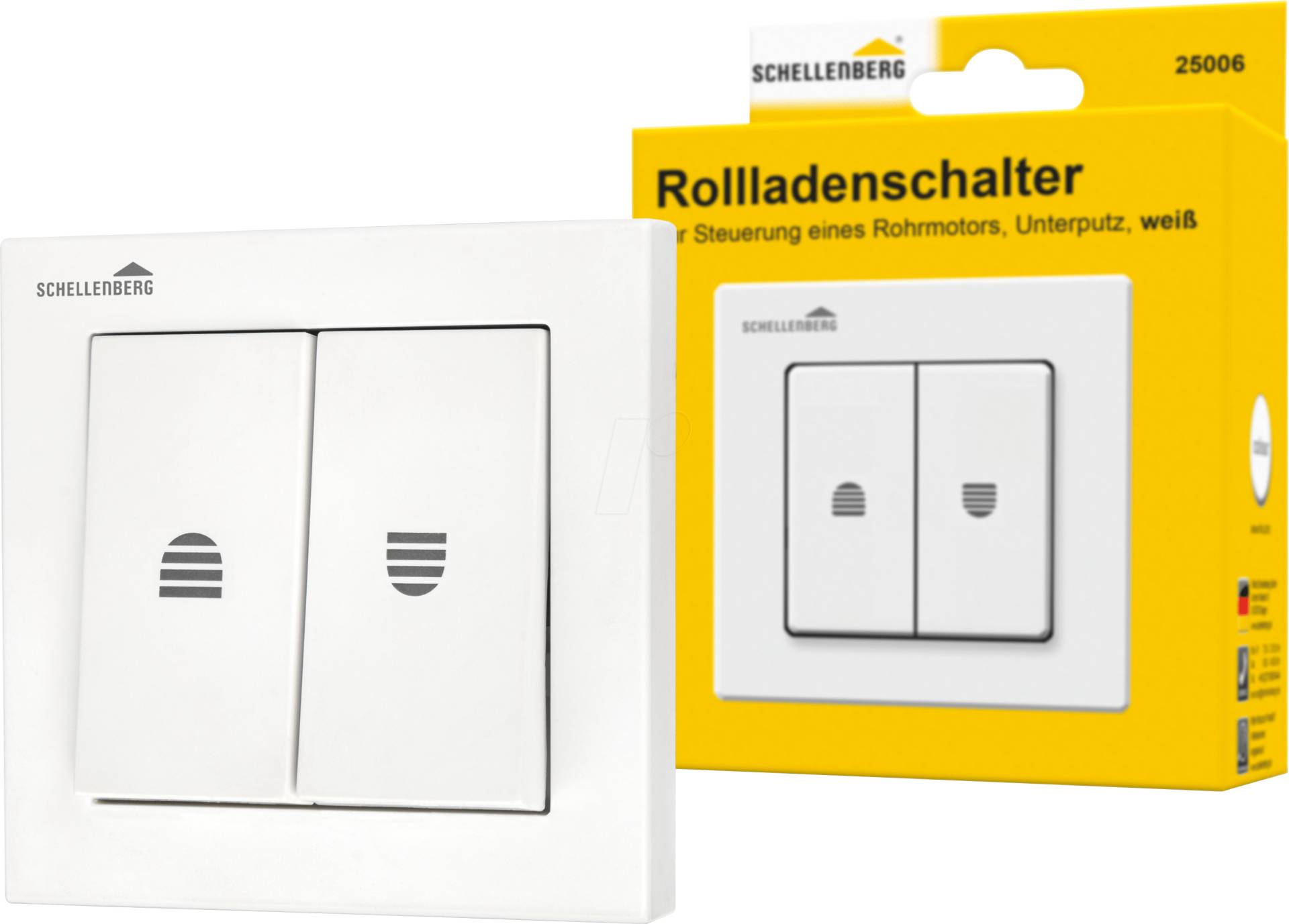 AS 25006 - Rollladenschalter Wippe, Unterputz von Schellenberg