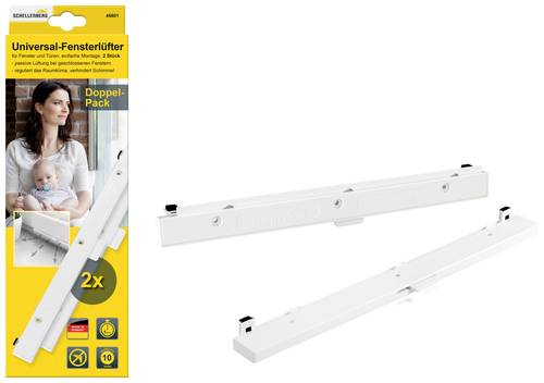 Schellenberg 46601 Universal-Fensterlüfter-Set Weiß Schellenberg 46601 Universal-Fensterlüfter-Set Weiß von Schellenberg