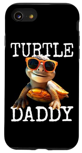 Turtle Daddy Papa Schildkröte Vatertag Dad Süße Schildkröten Hülle für iPhone SE (2020) / 7 / 8 von Schildkröten Liebhaber Dad Geschenk für Vatertag