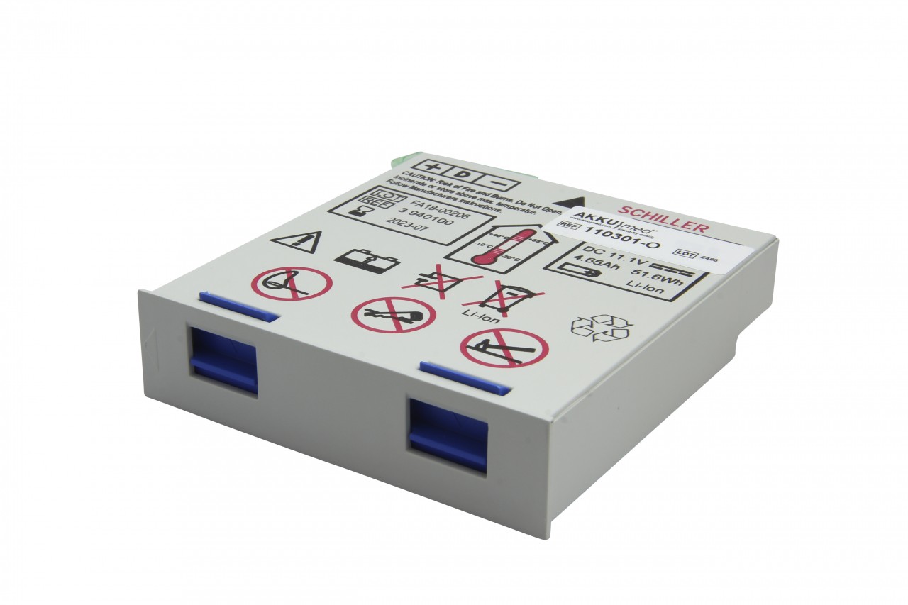 Original Li Ion Akku Schiller Defibrillator Defigard 5000 - 2.200132 Original Li Ion Akku Schiller Defibrillator Defigard 5000 - 2.200132 von Schiller