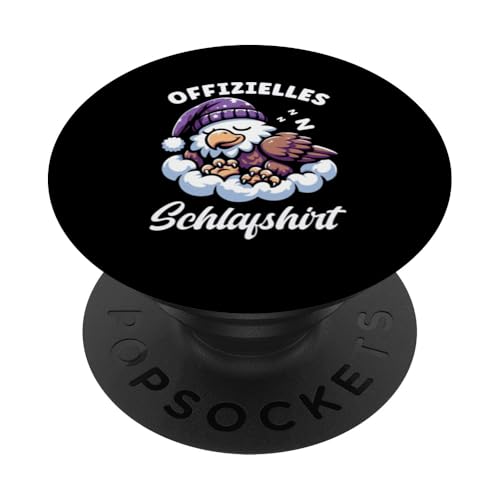 Offizielles Schlafshirt Adler Nickerchen Schlafanzug PopSockets Klebender PopGrip Offizielles Schlafshirt Adler Nickerchen Schlafanzug PopSockets Klebender PopGrip von Schlafende Tiere Napper Spätaufsteher Nachtwäsche