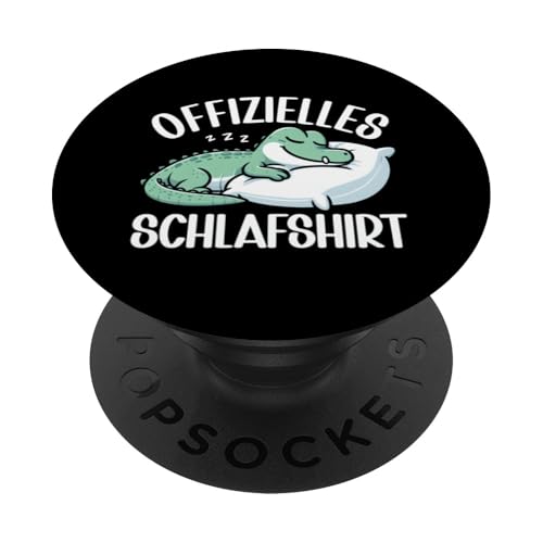 Offizielles Schlafshirt Alligator Nickerchen Schlafanzug PopSockets Klebender PopGrip Offizielles Schlafshirt Alligator Nickerchen Schlafanzug PopSockets Klebender PopGrip von Schlafende Tiere Napper Spätaufsteher Nachtwäsche