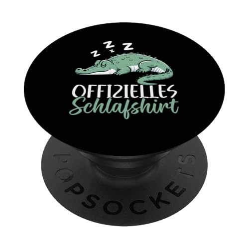 Offizielles Schlafshirt Alligator Nickerchen Schlafanzug PopSockets Klebender PopGrip Offizielles Schlafshirt Alligator Nickerchen Schlafanzug PopSockets Klebender PopGrip von Schlafende Tiere Napper Spätaufsteher Nachtwäsche
