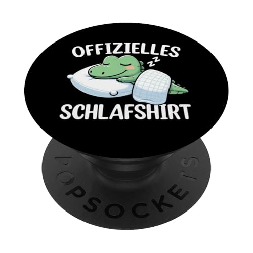 Offizielles Schlafshirt Alligator Nickerchen Schlafanzug PopSockets Klebender PopGrip Offizielles Schlafshirt Alligator Nickerchen Schlafanzug PopSockets Klebender PopGrip von Schlafende Tiere Napper Spätaufsteher Nachtwäsche