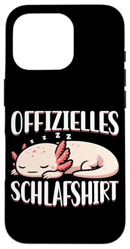 Offizielles Schlafshirt Axolotl Nickerchen Schlafanzug Hülle für iPhone 16 Pro Offizielles Schlafshirt Axolotl Nickerchen Schlafanzug Hülle für iPhone 16 Pro von Schlafende Tiere Napper Spätaufsteher Nachtwäsche