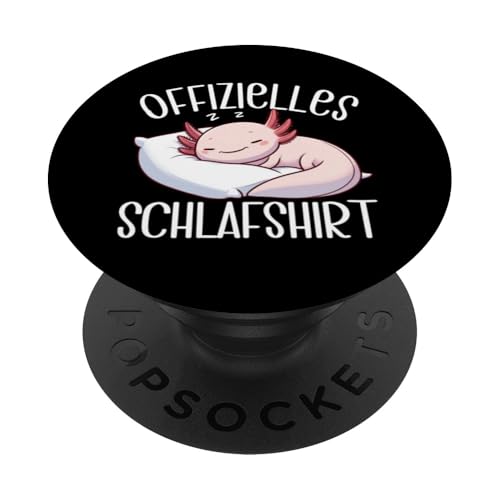 Offizielles Schlafshirt Axolotl Nickerchen Schlafanzug PopSockets Klebender PopGrip Offizielles Schlafshirt Axolotl Nickerchen Schlafanzug PopSockets Klebender PopGrip von Schlafende Tiere Napper Spätaufsteher Nachtwäsche