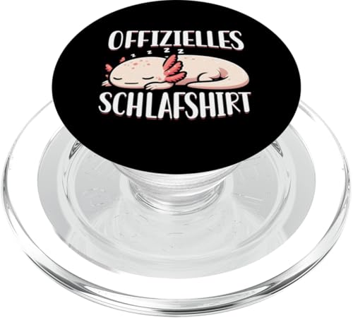 Offizielles Schlafshirt Axolotl Nickerchen Schlafanzug PopSockets PopGrip für MagSafe Offizielles Schlafshirt Axolotl Nickerchen Schlafanzug PopSockets PopGrip für MagSafe von Schlafende Tiere Napper Spätaufsteher Nachtwäsche
