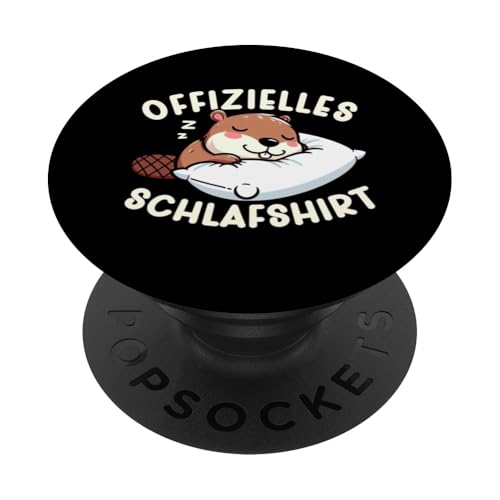 Offizielles Schlafshirt Biber Nickerchen Schlafanzug PopSockets Klebender PopGrip Offizielles Schlafshirt Biber Nickerchen Schlafanzug PopSockets Klebender PopGrip von Schlafende Tiere Napper Spätaufsteher Nachtwäsche