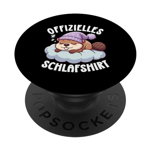 Offizielles Schlafshirt Biber Nickerchen Schlafanzug PopSockets Klebender PopGrip Offizielles Schlafshirt Biber Nickerchen Schlafanzug PopSockets Klebender PopGrip von Schlafende Tiere Napper Spätaufsteher Nachtwäsche