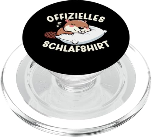 Offizielles Schlafshirt Biber Nickerchen Schlafanzug PopSockets PopGrip für MagSafe Offizielles Schlafshirt Biber Nickerchen Schlafanzug PopSockets PopGrip für MagSafe von Schlafende Tiere Napper Spätaufsteher Nachtwäsche