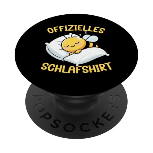 Offizielles Schlafshirt Biene Nickerchen Schlafanzug PopSockets Klebender PopGrip Offizielles Schlafshirt Biene Nickerchen Schlafanzug PopSockets Klebender PopGrip von Schlafende Tiere Napper Spätaufsteher Nachtwäsche