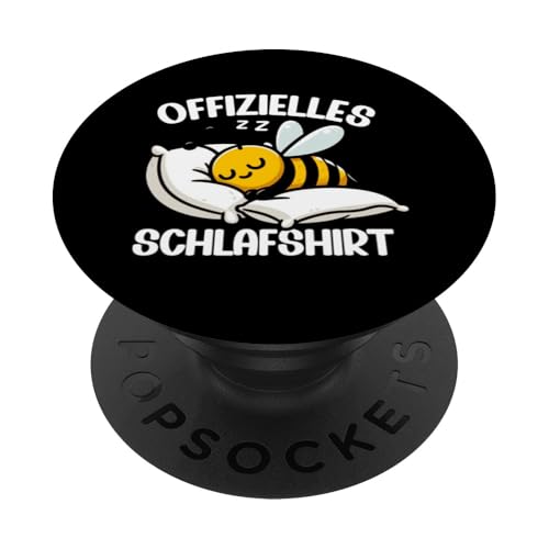 Offizielles Schlafshirt Biene Nickerchen Schlafanzug PopSockets Klebender PopGrip Offizielles Schlafshirt Biene Nickerchen Schlafanzug PopSockets Klebender PopGrip von Schlafende Tiere Napper Spätaufsteher Nachtwäsche