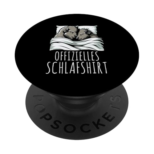 Offizielles Schlafshirt Bison Nickerchen Schlafanzug PopSockets Klebender PopGrip Offizielles Schlafshirt Bison Nickerchen Schlafanzug PopSockets Klebender PopGrip von Schlafende Tiere Napper Spätaufsteher Nachtwäsche