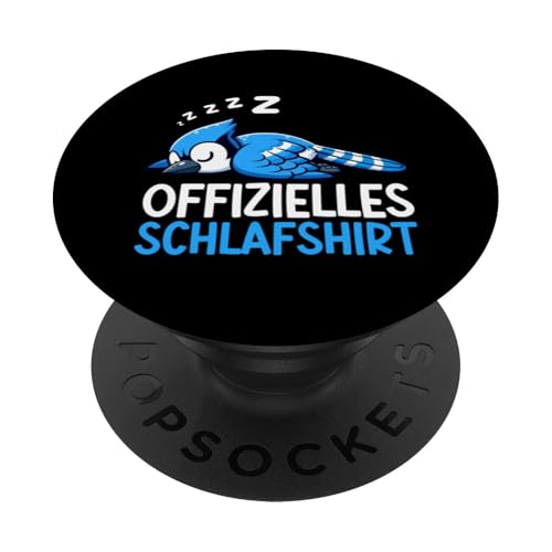 Offizielles Schlafshirt Blauhäher Nickerchen Schlafanzug PopSockets Klebender PopGrip Offizielles Schlafshirt Blauhäher Nickerchen Schlafanzug PopSockets Klebender PopGrip von Schlafende Tiere Napper Spätaufsteher Nachtwäsche