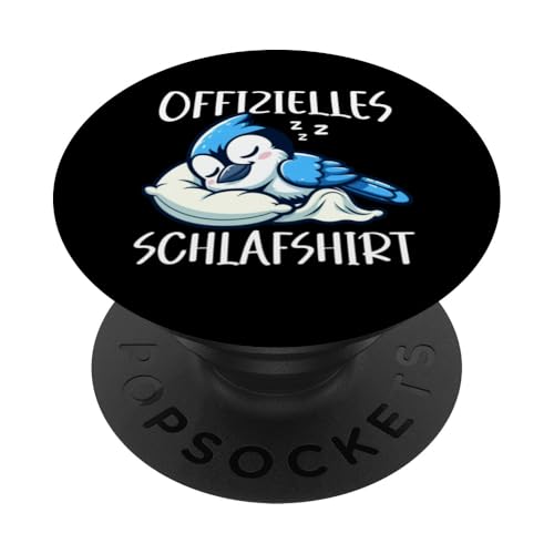 Offizielles Schlafshirt Blauhäher Nickerchen Schlafanzug PopSockets Klebender PopGrip Offizielles Schlafshirt Blauhäher Nickerchen Schlafanzug PopSockets Klebender PopGrip von Schlafende Tiere Napper Spätaufsteher Nachtwäsche