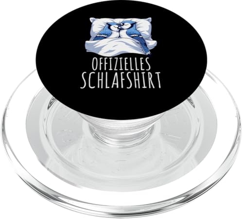 Offizielles Schlafshirt Blauhäher Nickerchen Schlafanzug PopSockets PopGrip für MagSafe Offizielles Schlafshirt Blauhäher Nickerchen Schlafanzug PopSockets PopGrip für MagSafe von Schlafende Tiere Napper Spätaufsteher Nachtwäsche