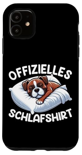 Offizielles Schlafshirt Boxer Nickerchen Schlafanzug Hülle für iPhone 11 Offizielles Schlafshirt Boxer Nickerchen Schlafanzug Hülle für iPhone 11 von Schlafende Tiere Napper Spätaufsteher Nachtwäsche